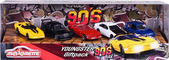 Doos Met 5 Majorette Youngster Vrijloopauto'S Uit De Jaren 90 van Majorette