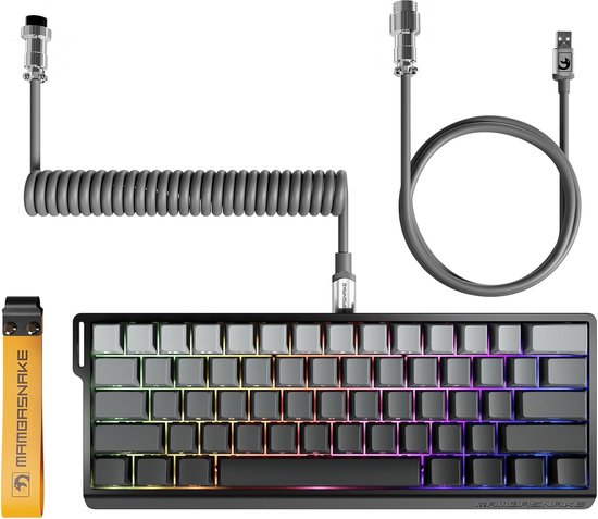 Draadloos Gaming Toetsenbord met Rapid Trigger, 8000 Hz, Magnetische Schakelaars en Instelbare Bediening van Merkloos