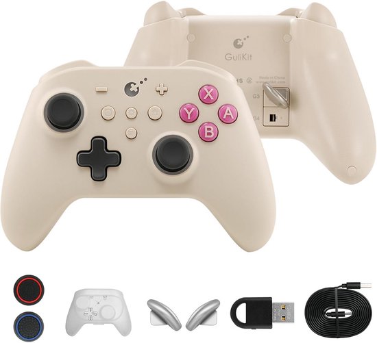 Draadloze Controller met OLED Scherm voor Switch en PC - Bluetooth Joystick met Hall Joysticks en HD Vibratie van Merkloos