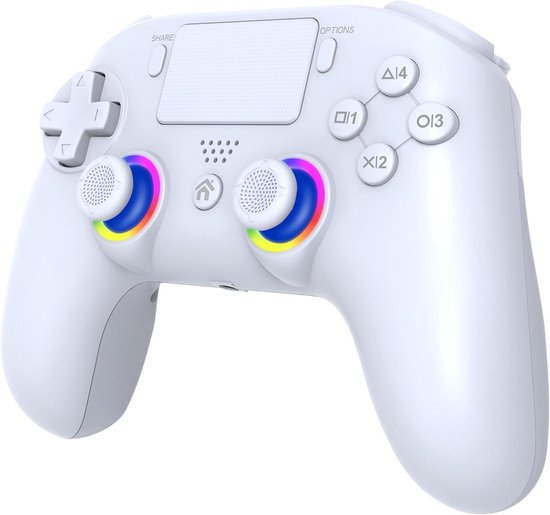 Draadloze Controller voor PS5 met Programmeerbare Knoppen en LED Verlichting van Merkloos