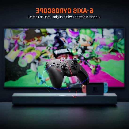 Draadloze Game Controller - Gamepad Bluetooth - Gaming op PC - Mechanische Schakelaars - 6.5 x 8.6 x 4 cm van Merkloos