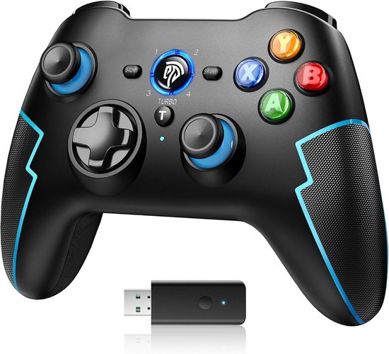 Draadloze Gamecontroller met 2.4G en Bluetooth voor PC, Console, en Mobiel van Merkloos
