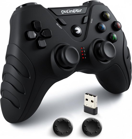 Draadloze Gamecontroller met Dubbele Vibratie voor PC, PS3 en Android van Merkloos