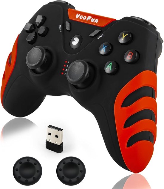 Draadloze Gamecontroller voor PC en PS3 met Dubbele Vibratie en 2.4G Connectiviteit van Merkloos