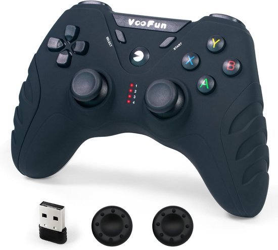 Draadloze Gamecontroller voor PC, PS3 en Android met 2.4G Ontvanger en Dubbele Vibratie van Merkloos