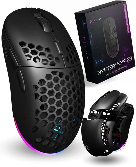 Draadloze Gaming Muis Ultralight 75g met DPI en 50H Batterij van Merkloos