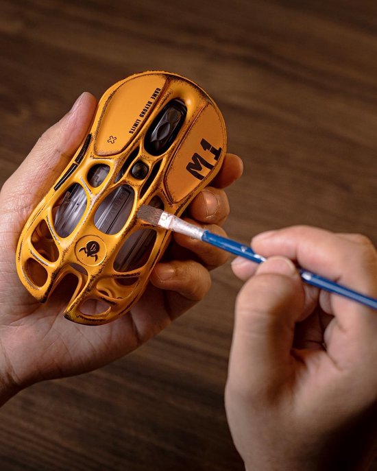 Draadloze Gaming Muis voor Hoogwaardige Prestaties - Ergonomisch Ontwerp, Snelle Respons, Geavanceerde Sensor - Geel
