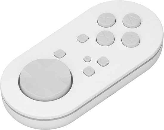Draadloze Mini Controller - Bluetooth Gamepad - App Bediening - 14 RGB Lichtmodi - 2.9 x 1.4 inch - Wit