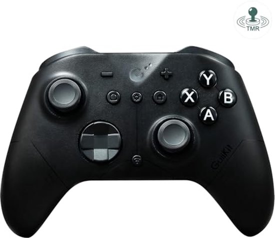 Draadloze PC Gamecontroller voor Switch 1/2, Windows, Android, Mac, Steam Deck - 3.25ms Lage Latentie, Magnetische TMR-sticks, Tactiele Schakelaar D-pad - Zwart van Gulikit