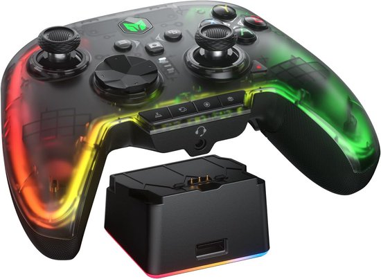 Draadloze Pro Controller met Hall-Effect Joysticks en Gyro voor PC, Switch, Android en iOS van Merkloos