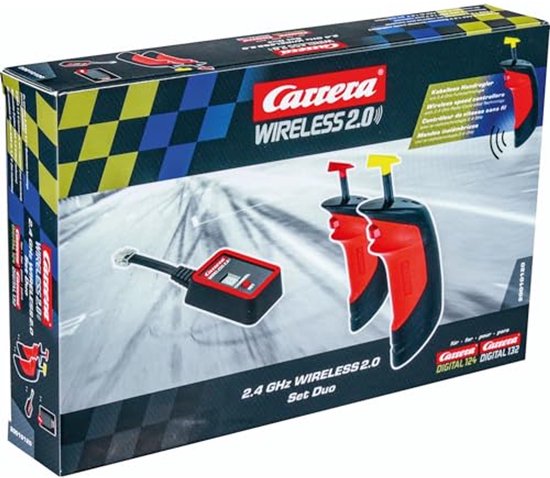 Draadloze Racebaan Set voor Digital 132/124 - Inclusief 2 Handknoppen en Ontvangers van Merkloos
