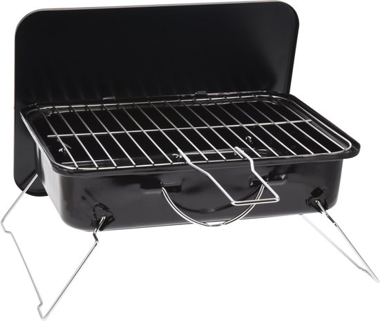 Draagbare Tafel Barbecue - 35x25 cm- Ideaal voor Balkon, Park, Camping en Strand van Moa.