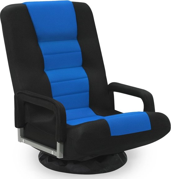 Draaibare Gaming Stoel met Armleuningen - Verstelbare Vloerstool voor Comfortabel Spelen en Ontspannen van Merkloos