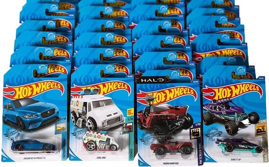 DRX Vijf stuks Iconische Hot WheelsCollector’s Set 2018 tot heden - Limited Edition - Beperkte oplage - samengesteld door kenners. van Hot Wheels