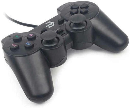 Dubbele Gamepads - PC Controllers - Multiplayer Gaming - Dual Vibration - 10 Toetsen - Zwart