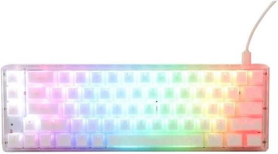 Ducky One 3 Aura White SF Gaming Tastatur, RGB LED - MX-Brown