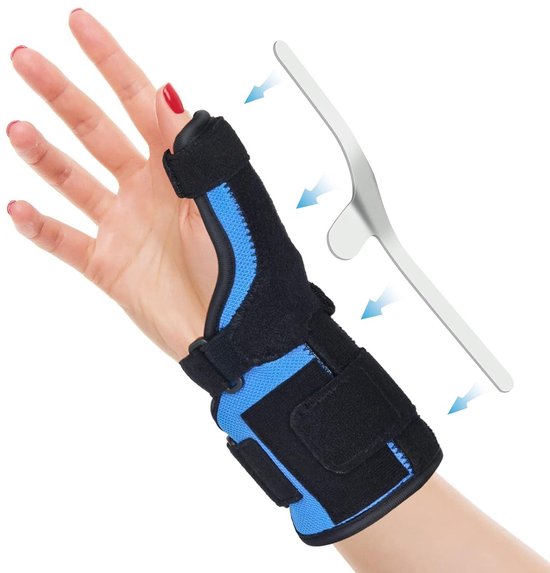 Duim bandage links en rechts voor mannen en vrouwen, peesschedeverdeling, polsband, orthese duimzadelgewricht voor handen en gewrichten, triggervinger, artritis