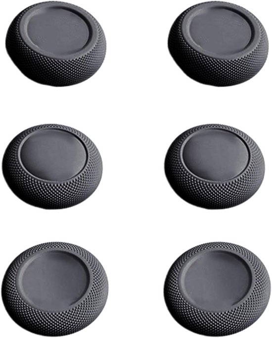 Duimbedekkingen Joystick - Vervanghoezen Handgreep Set - Gaming Precisie Verbeteren - Antislip Zweetvrij Ontwerp - 6 stuks - Zwart