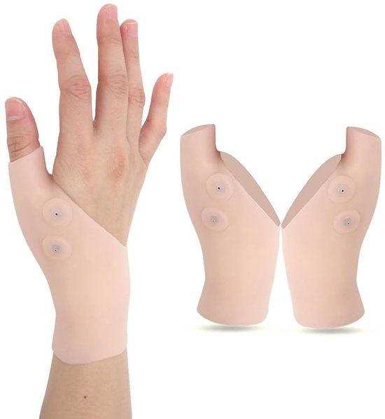 Duimbrace van siliconen, handschoen polssteun siliconen, 2 stuks siliconen bescherming duim pols brace pijnverlichting voor hand artritis carpaal tunnelsyndroom compressie verstuiking