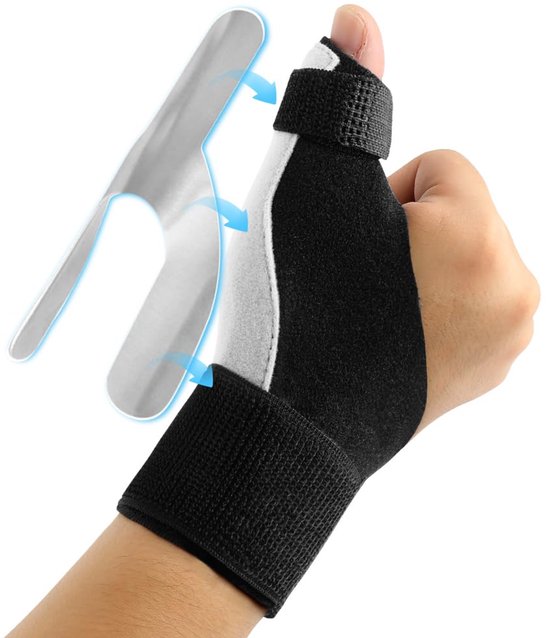 duimbrace voor beide handen, carpaal tunnelbandage, polsbandage, duimsteun en spalk voor spica, behandeling van rizoartrose, Quervain-synovitis, artritis