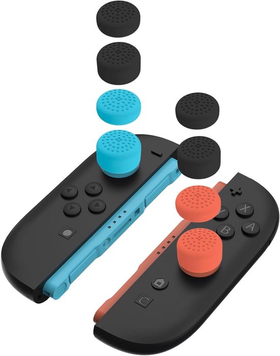 Duimgrepen Gaming - Joystick Covers - Verbeteren Game-ervaring - Twee Hoogtes - 8 stuks - Zwart