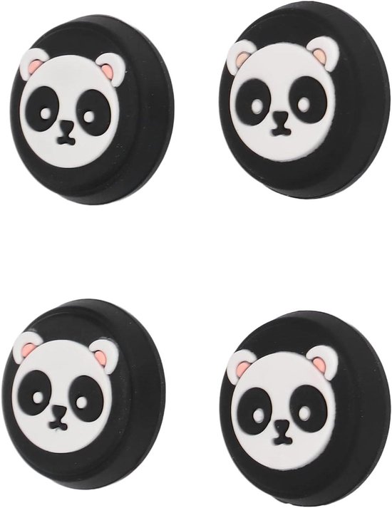 Duimgrepen Panda - Joystick Caps - Controller Bescherming - Creatief Panda Ontwerp - 4 stuks - Zwart van Merkloos