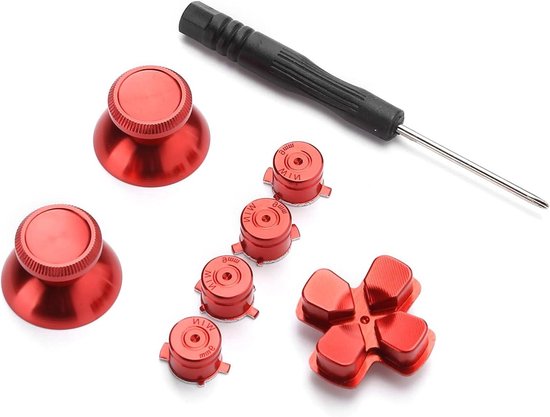 Duimstick Metalen Knop - Vervangend Accessoire Aluminium - Gamepad Verbeteren - Verbeterde Grip Gevoel - 30 g - Zwart