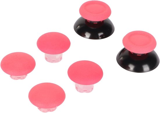 Duimstick Thumb Grips - Joystick Covers - Controller Verbeteren - Verstelbare Hoogtes - 2 Stuks - Roze