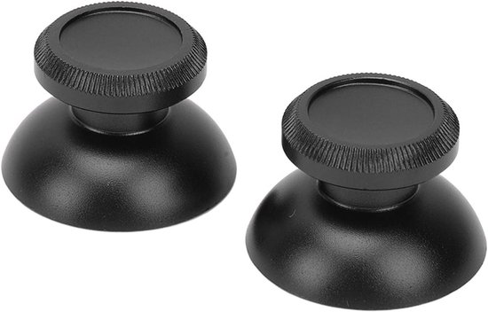 Duimstokdoppen Controller - Joystick Grips - Verbeterde Controle - Gestructureerd Ontwerp - 2 stuks - Zwart