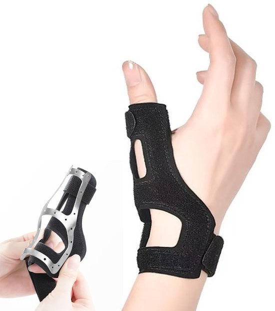 duimzadelgewrichtsbandage, universeel voor linker- en rechterhand, ademend, duurzaam en verstelbaar, geschikt voor artritis, peesontstekingen, blessures aan zachte delen