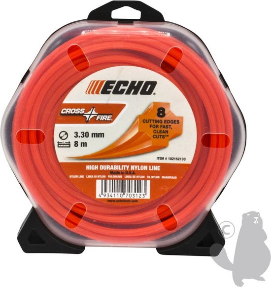 Echo Blister Cross-Fire ECHO nylondraad - Lengte: 8 mx 3,30 mm van Echo