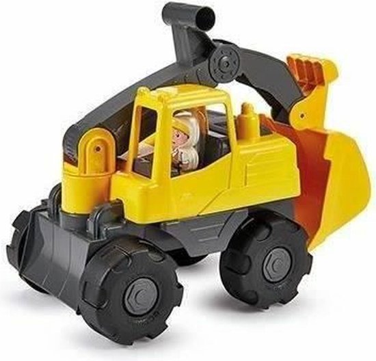 Ecoiffier Graafmachine met Speelfiguur, 35,5cm van Ecoiffier