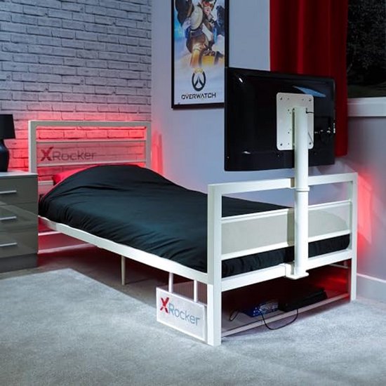 Eenpersoons Gaming Bed met TV Standaard - Perfect voor Gamers van Merkloos
