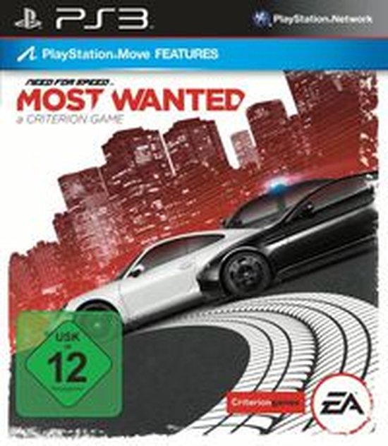 Electronic Arts Need for Speed: Most Wanted, PS3 Duits, Engels PlayStation 3 van Merkloos