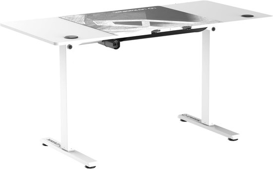 Elektrisch In hoogte verstelbaar Gaming Bureau met XXL Muismat en Stalen Frame - 140x68cm van LionsCastle