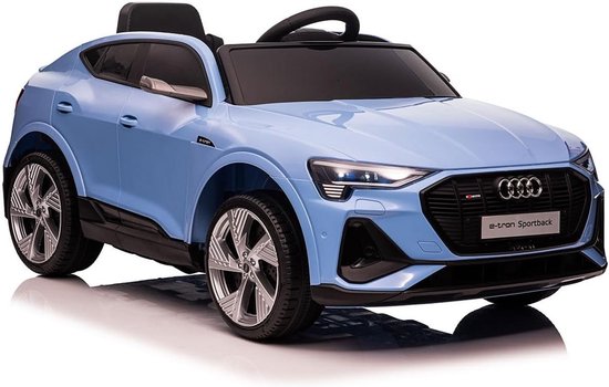 Elektrische Kinderauto met 4 Motoren - 12V - Met Leerfunctie en MP3 - Blauw van Merkloos