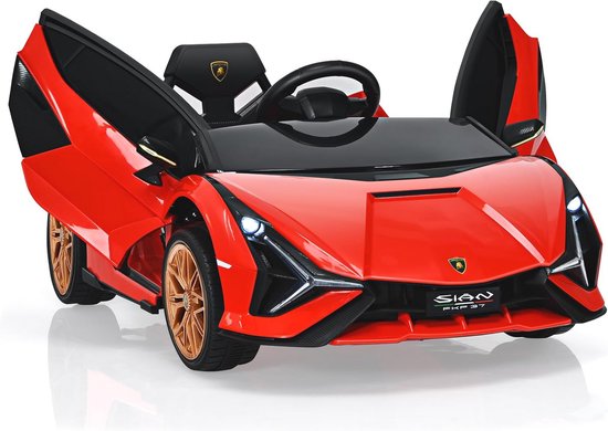 Elektrische Kinderauto met Afstandsbediening - Kindervoertuig voor Kinderen van 3 tot 8 Jaar - Rood van Merkloos