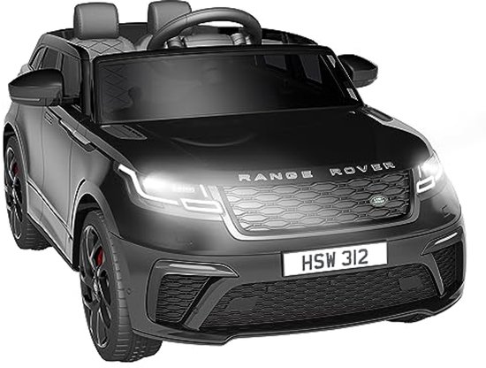 Elektrische kinderauto met afstandsbediening voor kinderen vanaf 3 jaar - zwart van Merkloos