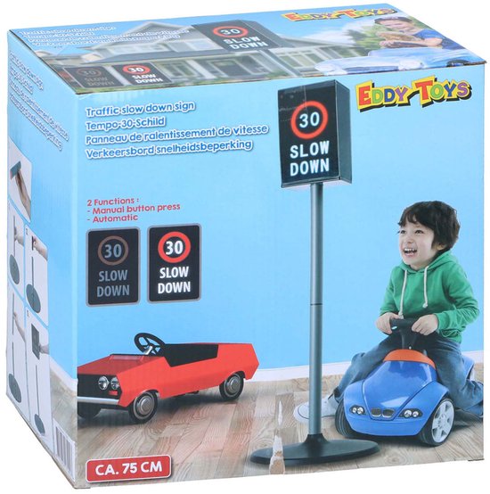 Elektronisch Speelgoed Verkeersbord 30 km/u Slow down van Merkloos