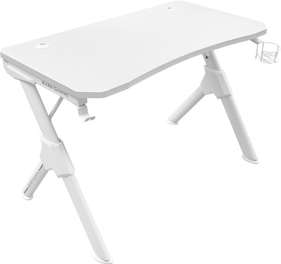 Ergonomisch Gaming Bureau met Hoofdtelefoon- en Bekerhouder - 110x60cm van Merkloos