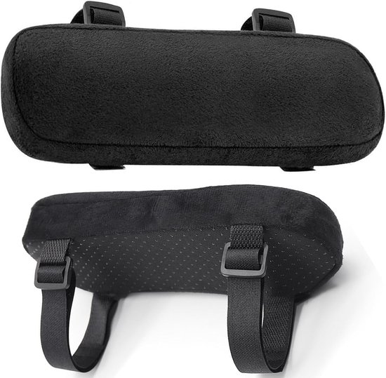 Ergonomische armleuningen met anti-slip ondersteuning - 2 stuks armleuningpads voor bureau- en gamingstoel - bekleding van schuim en kussen armsteun pad van Merkloos