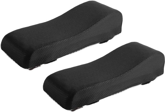 Ergonomische Armsteun Kussens van Geheugenschuim met Koelgel, Ondersteuning voor Elleboog en Pols, Ideaal voor Kantoor en Gaming Stoelen, Zwart van Merkloos