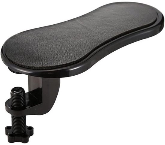 Ergonomische armsteun met draaifunctie - geheugenfoam polssteun - zwart