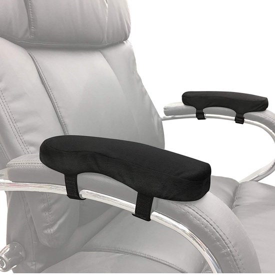 Ergonomische Armsteunen - Geheugenfoam en Antislip - Zwart