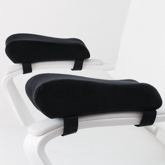 Ergonomische Armsteunen met Geheugenfoam, Elbow Cushion, Drukverlichting voor Kantoor- en Gamingstoelen - 2-delige Set