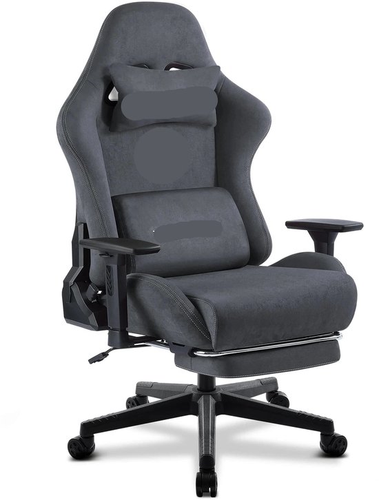 Ergonomische Gamestoel – Bureaustoel – Game Stoel – Computerstoel – Gaming Chair – 3D Verstelbare Armleuningen – Uitschuifbare Voetsteun