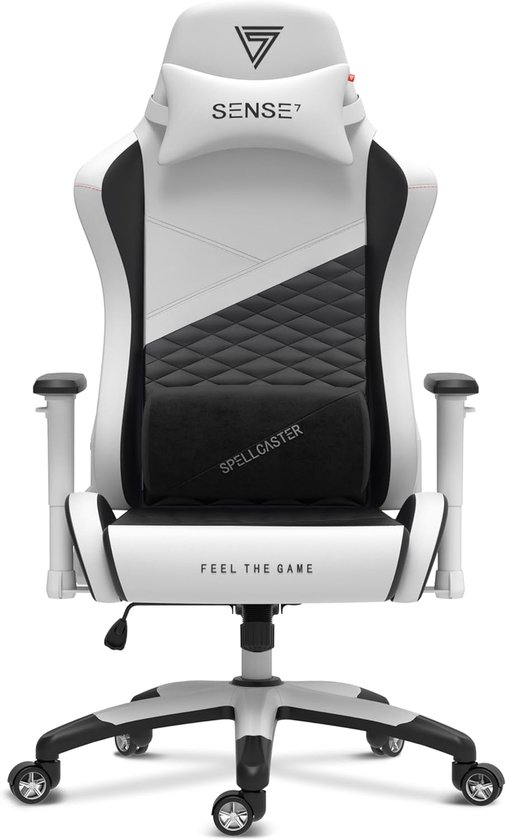 Ergonomische Gamestoel - Comfortabele Stoel - Gaming Zitten - Koudschuim Vulling - XL Formaat - Wit