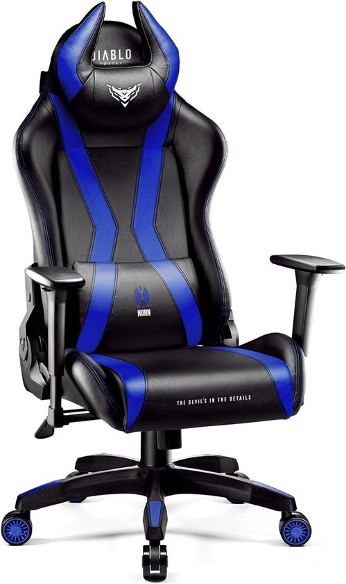 Ergonomische Gamestoel met 3D Armleuningen en Kantelfunctie - Blauw