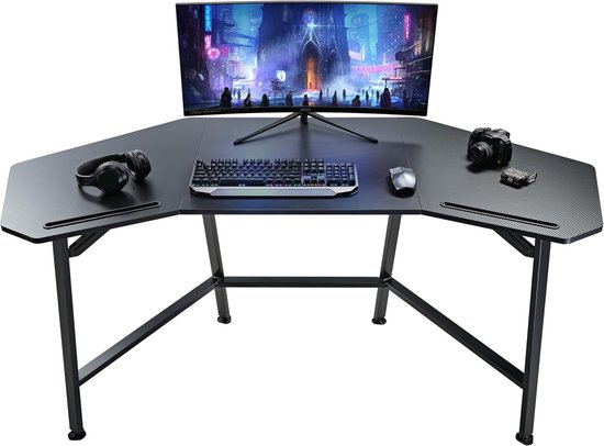 Ergonomische Gaming Bureau Tafel voor PC en Monitor - Ruimtebesparend en Stevig van Merkloos