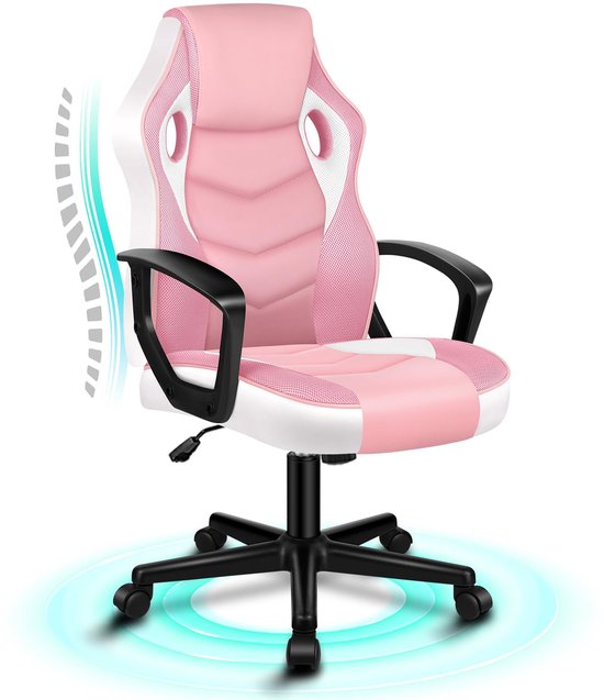 Ergonomische Gaming Bureaustoel met Lendensteun en Verstelbare Hoogte